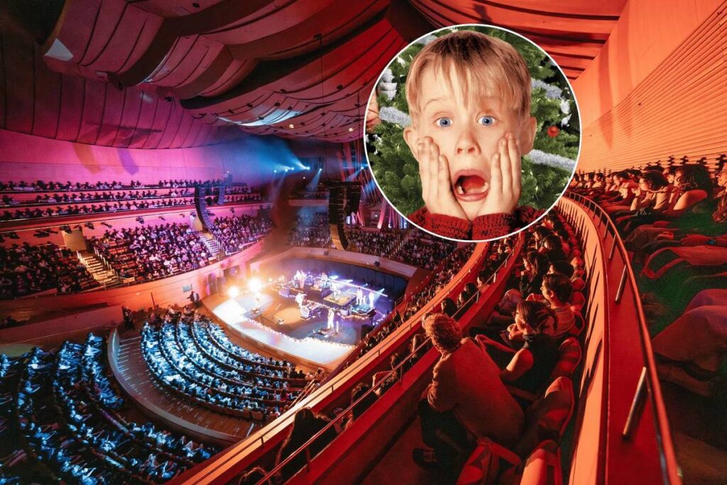 LA Phil concert and Home Alone poster.