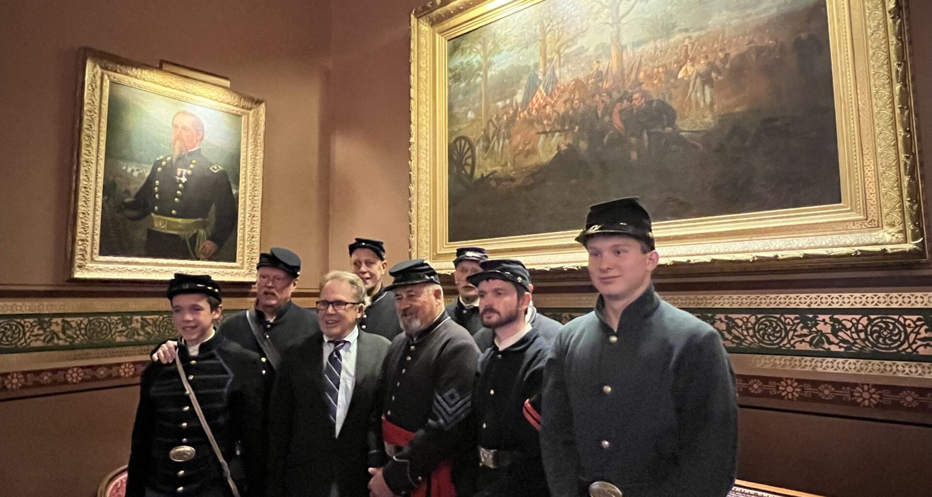 A Civil War painting is unveiled at the Statehouse. Thank the social studies teacher who 'found' it.