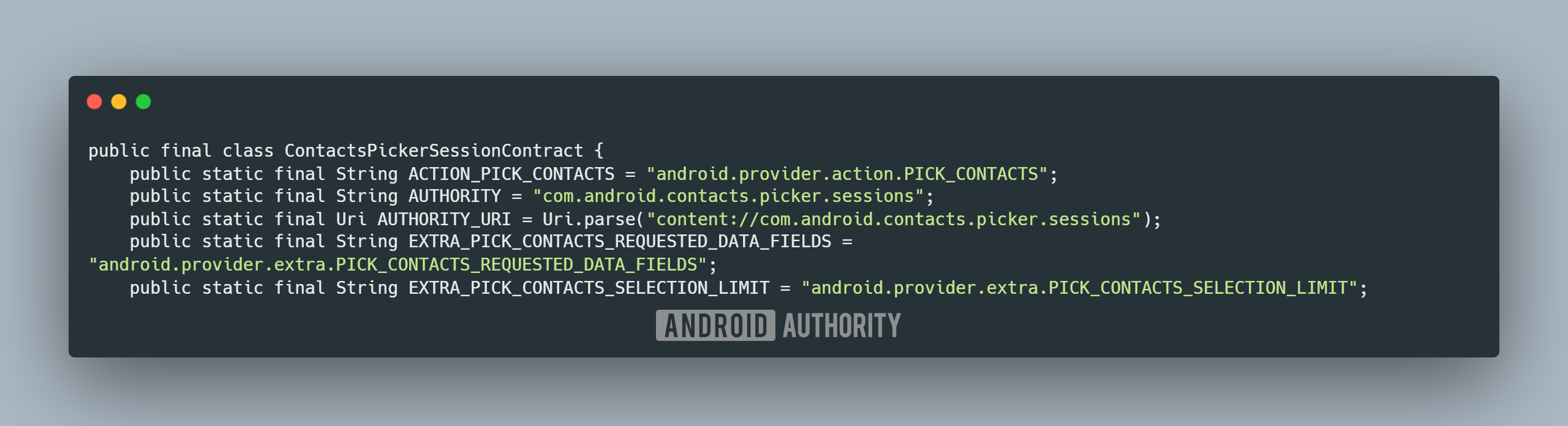 Contacts Picker Session Contact class in Android 17 Contacts Picker Session Contact class in Android 17