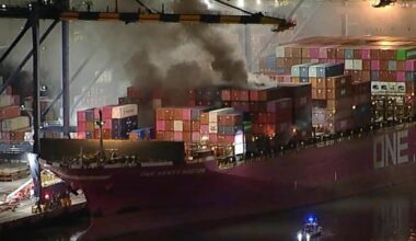 Cargo ship fire in Los Angeles nearly contained after shelter-in-place order lifted – The Press Democrat