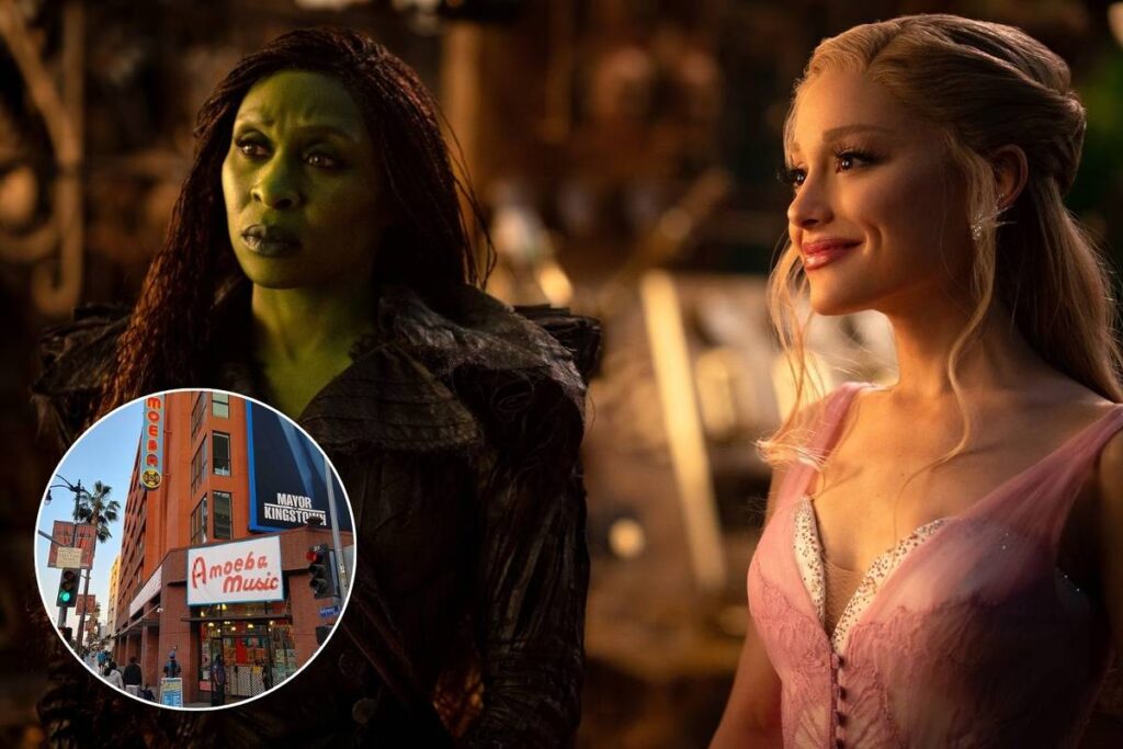 A still from Wicked: For Good. Fans can experience the Wicked: For Good soundtrack in select record stores in L.A.