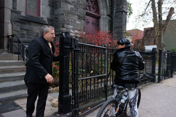 Father Antenici photographed at Visitation of the Blessed Virgin Mary. (Emma Seiwell/ New York Daily News)