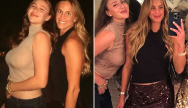 Wimbledon finalist Amanda Anisimova, 24, dubbed ‘a beauty’ as she beams with friends in see-through top