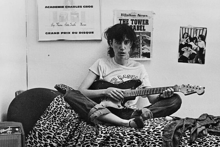 Patti Smith in the 1970s, as pictured in "Bread of Angels," her new memoir. Smith and her band will play the Met Philly on Nov. 29 celebrating the 50th anniversary of her 1975 debut album "Horses." She will also appear on Dec. 1 at Marian Anderson Hall at the Kimmel Center in a Songs & Stories event on her "Bread of Angels" book tour.