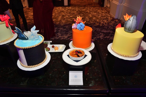 Unique cakes and desserts, for top-bidding tables (Vincent Andrunas)
