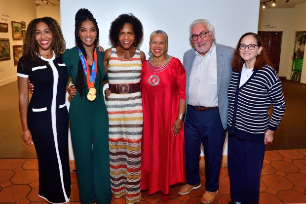 Starla Tyler, Monique Henderson (keynote speaker), Elaine Henderson, Starla Lewis...