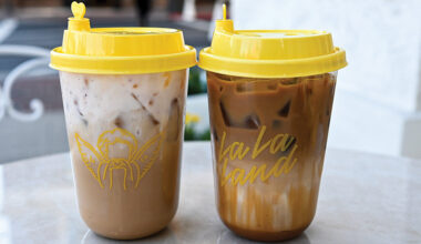 The bright yellow of La La Land’s cups are a siren song to the Instagram-obsessed looking for a pop of color to add to the carousel.