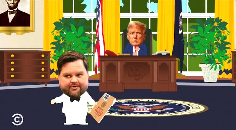 South Park, Vance and Trump in the Oval Office