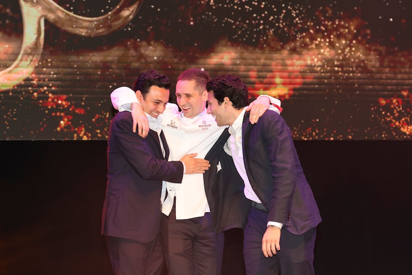 In one of the most heartwarming moments on stage at the Michelin Guide Texas ceremony in...