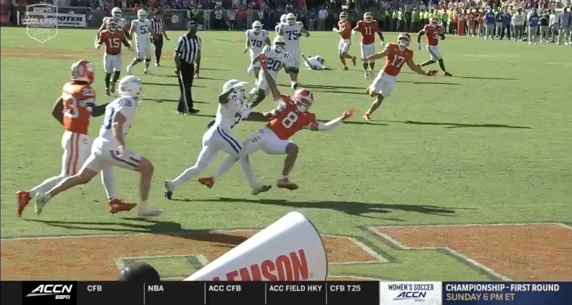 Announcers shocked by pass interference in Duke-Clemson finish
