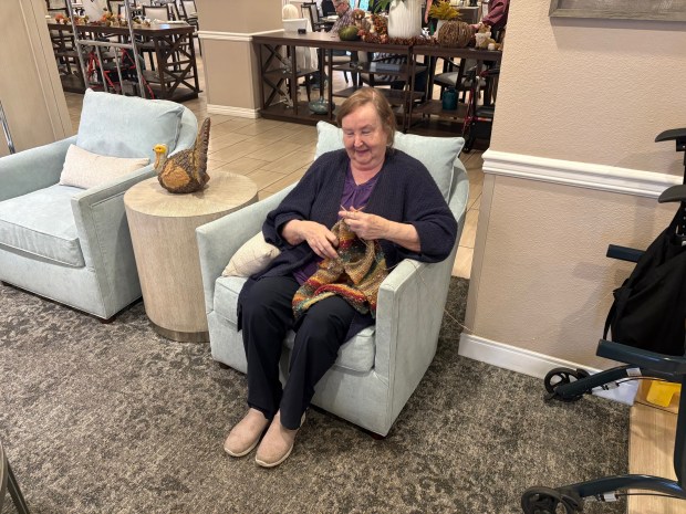 Belmont Village Senior Living Cardiff resident Elizabeth spends four to...