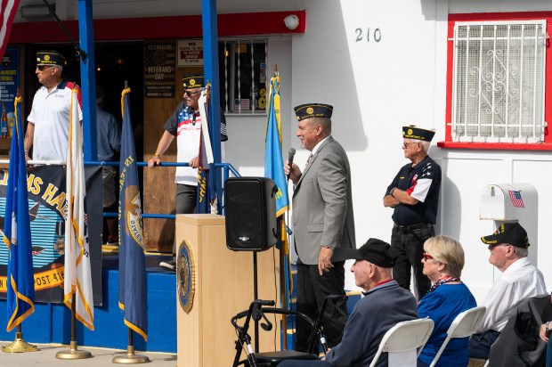 Post Commander David Quessenberry was the master of ceremonies at...