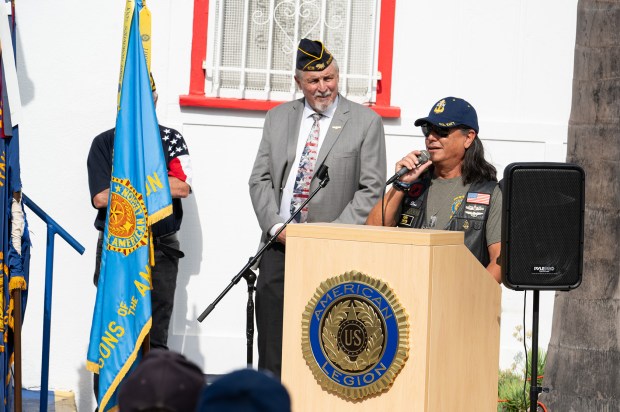 A member of Post 416 encourages more American Legion members...