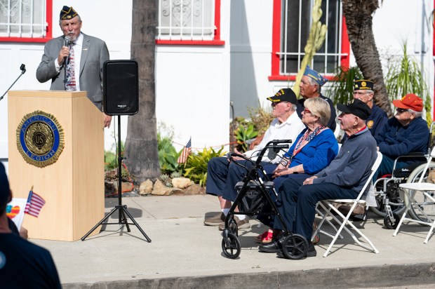 Post Commander David Quessenberry was the master of ceremonies at...