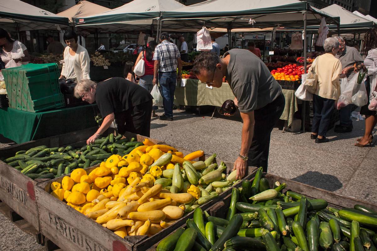 Farmers market in Chicago