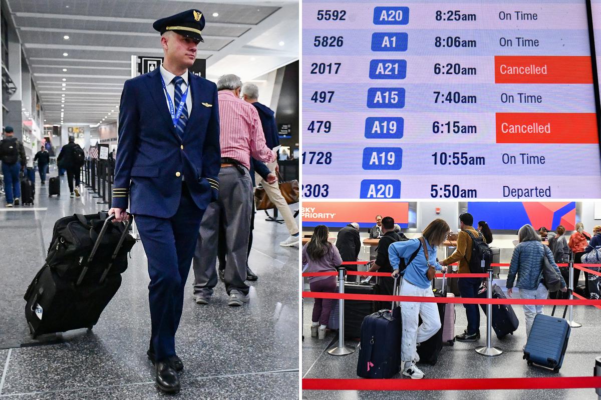 More than 1,600 flights canceled early Monday after shutdown's worst day for air travel