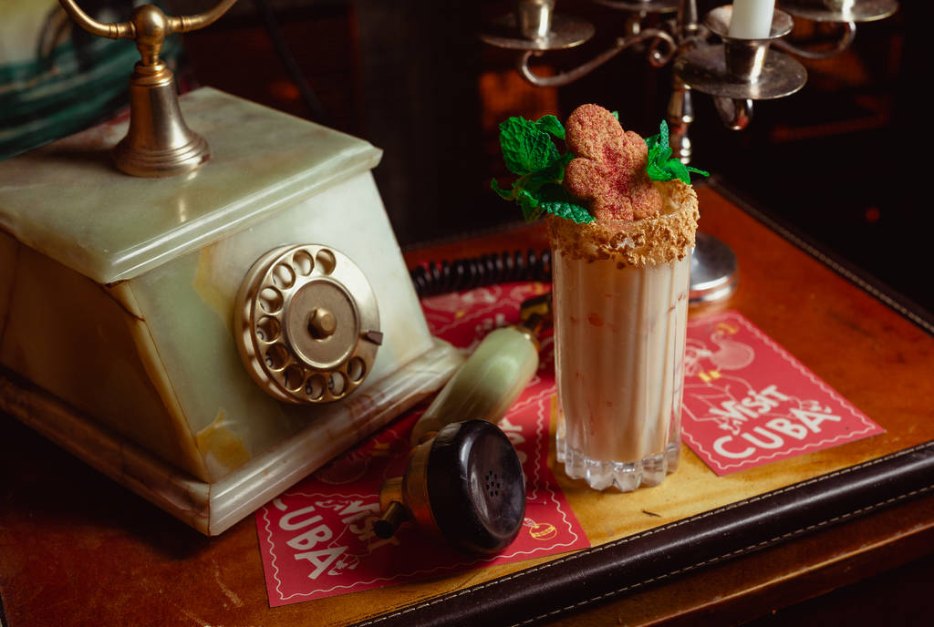 Image shows the GingerBERG Nog from Havana Holiday in Houston.