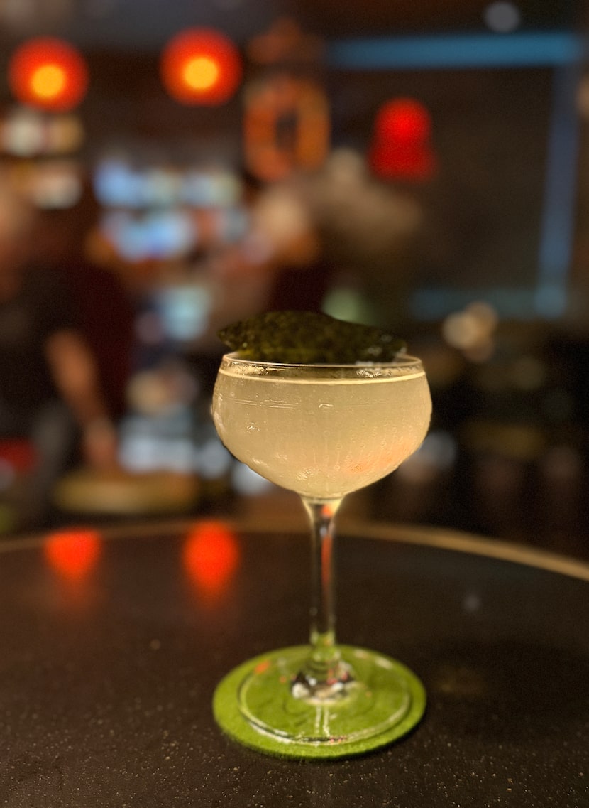 The Oyster Co. Martini at Cache reminds us where this bar is located: above S&D Oyster Co.