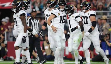 Jaguars trailing Cardinals at the break