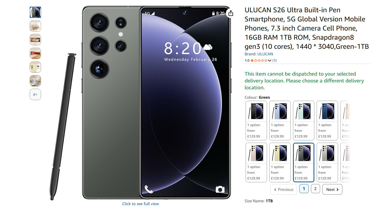 Galaxy S26 Ultra clone ULUCAN amazon Galaxy S26 Ultra clone ULUCAN amazon