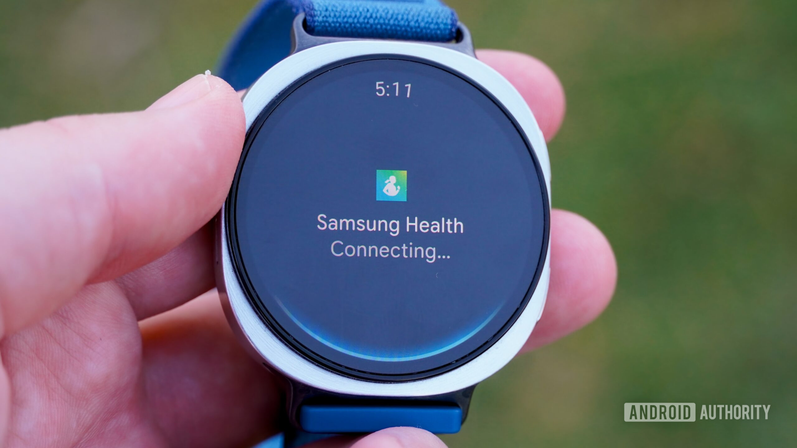 Samsung Health connecting with Gemini on the Galaxy Watch 8. 