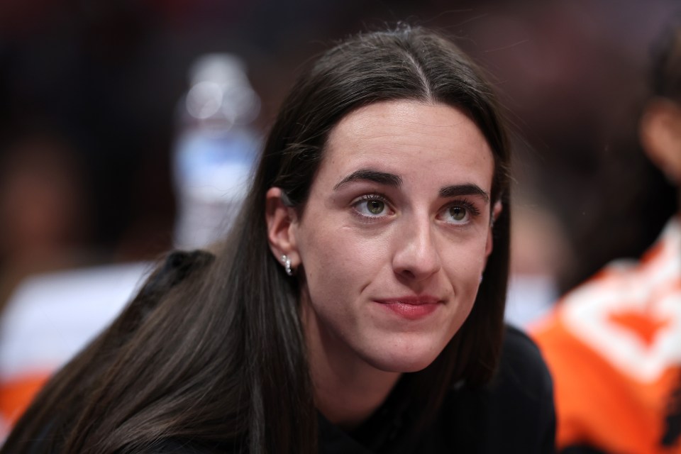 Caitlin Clark #22 of the Indiana Fever reacts during the first half of the 2025 AT&T WNBA All-Star Game at Gainbridge Fieldhouse on July 19, 2025 in Indianapolis, Indiana.