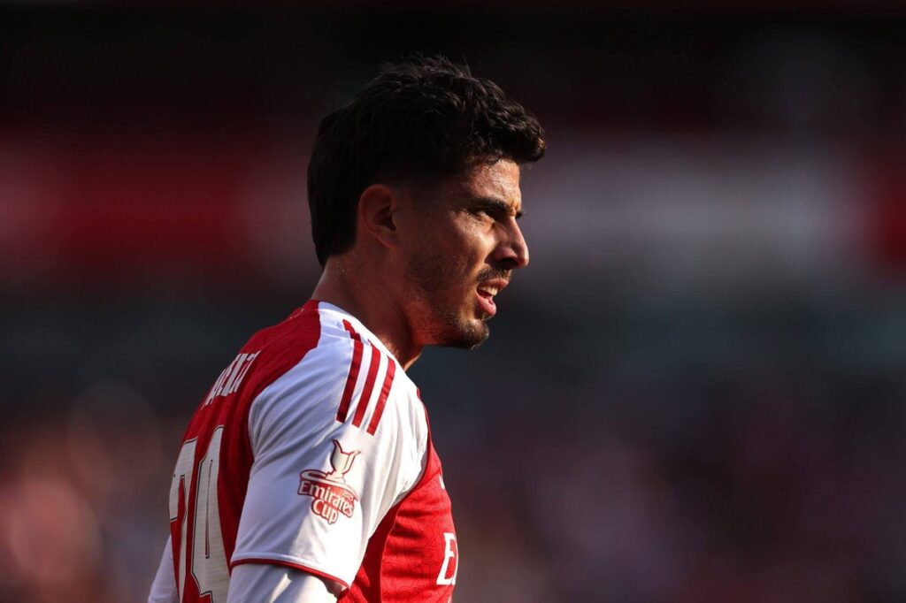 Kai Havertz of Arsenal during the pre-season friendly match between Arsenal and Athletic Club at Emirates Stadium on August