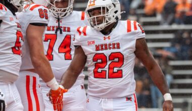 Confused Western Carolina fans storm field, kicker hoisted despite missed FG in loss to Mercer