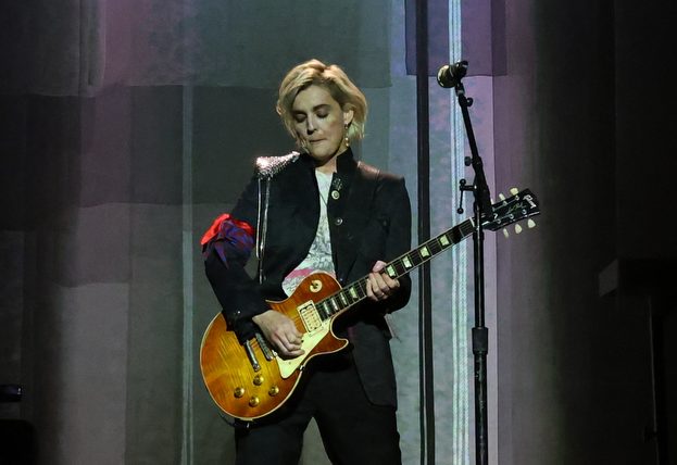 SATURDAY NIGHT LIVE -- Episode 1888 -- Pictured: Musical guest Brandi Carlile performs "Church & State" on Saturday, November 1, 2025 -- (Photo by: Will Heath/NBC via Getty Images)