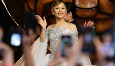 Ariana Grande Charged by Fan on 'Wicked' Red Carpet, Cynthia Erivo Protects Her