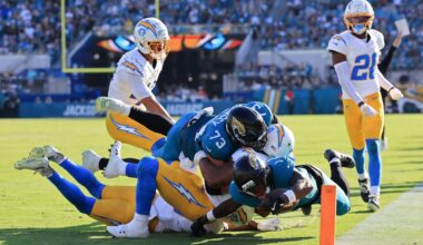 Chargers fall short in the trenches in blowout loss to Jaguars: ‘We were out-physicaled’