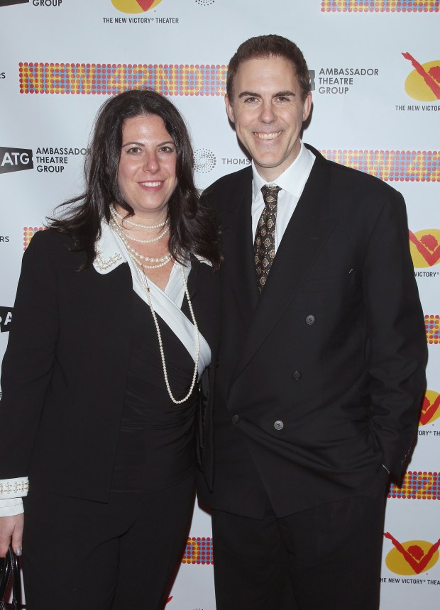 Rachel Lithgow and actor Ian Lithgow attend The New 42nd Street 2015 Gala at the Lyric Theatre on January 12, 2015 in New York City. (Photo by Jim Spellman/WireImage)