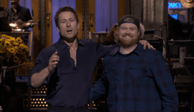 Glen Powell Brings His UPS Driver to Crash 'SNL' Monologue