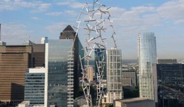 To see the latest sculptures from the Nasher, look up