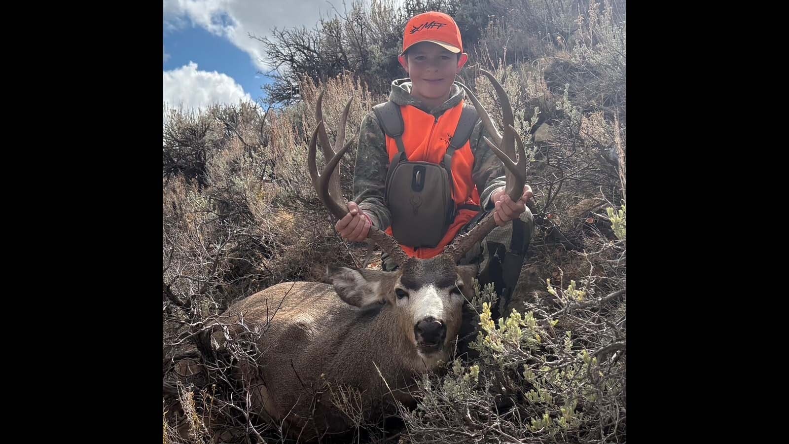 Parker Hansen got this mule deer buck during a family hunting trip in southwest Wyoming.