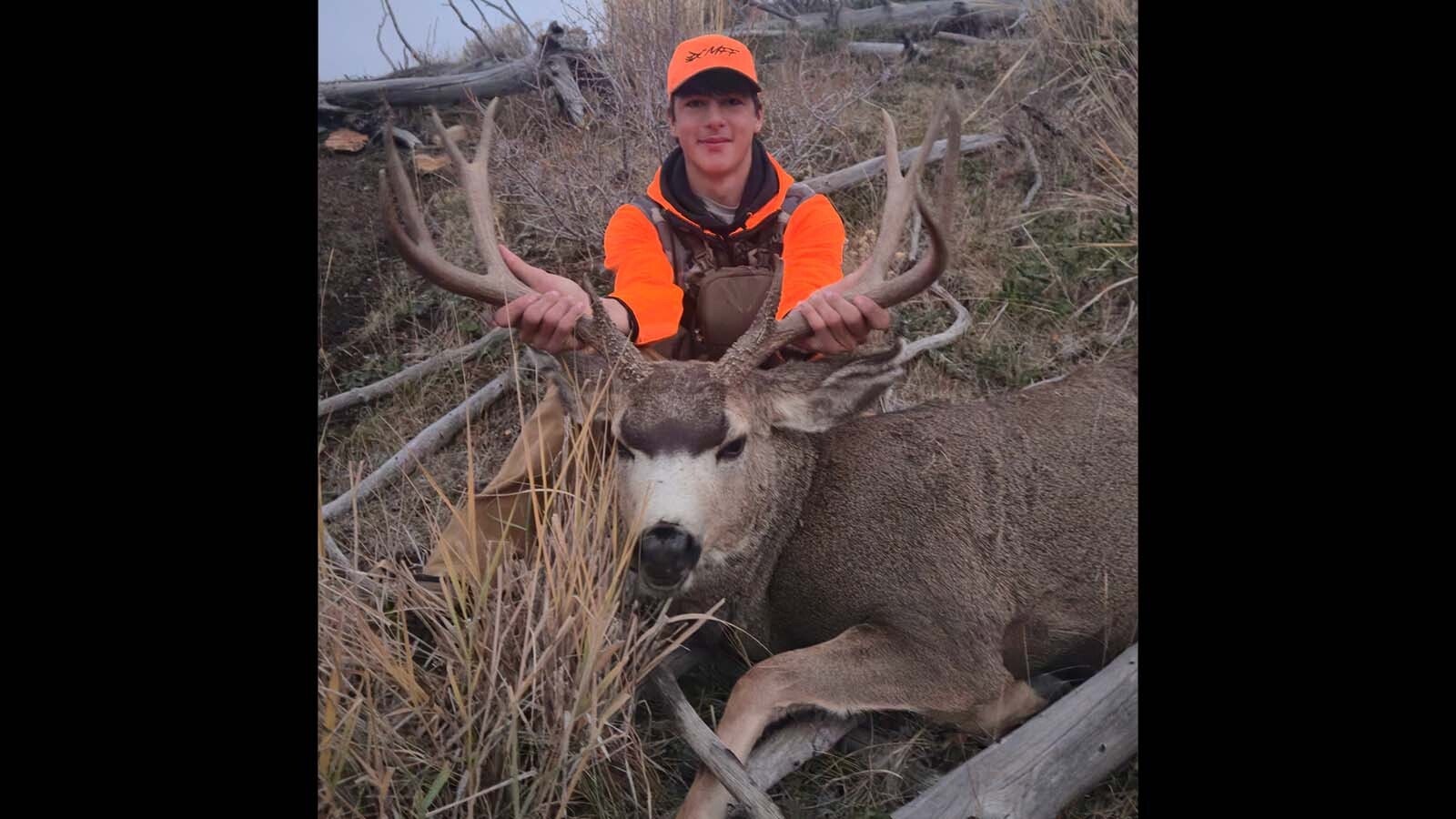 Tanner Hansen got this mule deer buck during a family hunting trip in southwest Wyoming.
