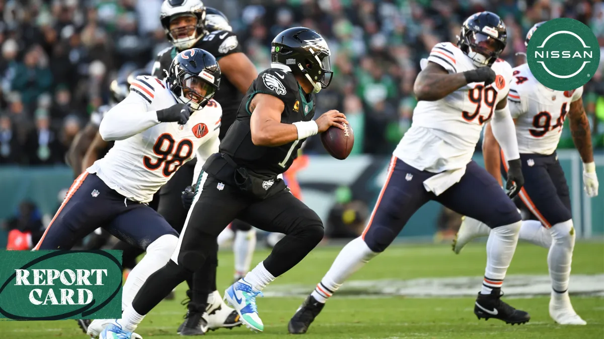 Eagles grades by position after embarrassing loss to Bears – NBC Sports Philadelphia