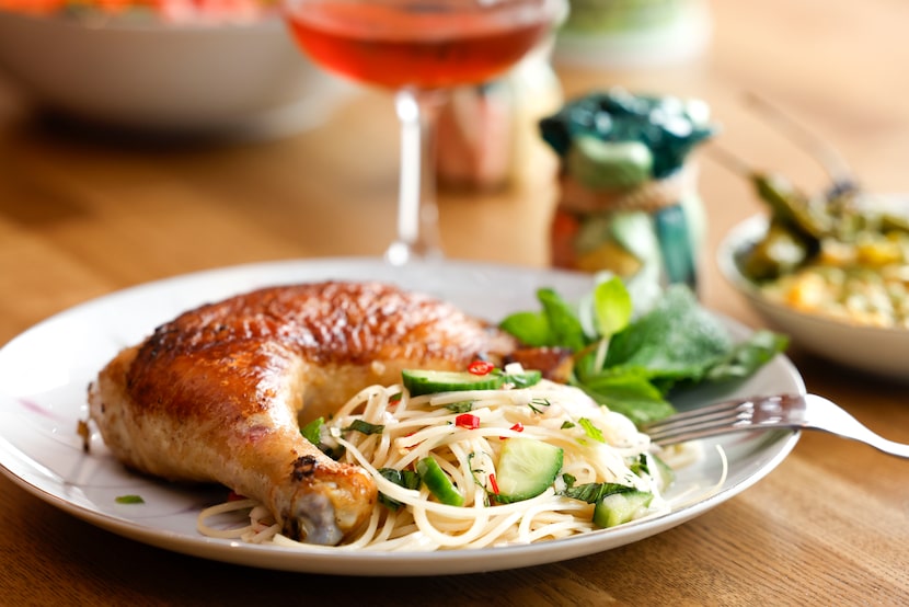 Be Home Soon changed its menu regularly. Here's the garlic lemongrass chicken quarter.