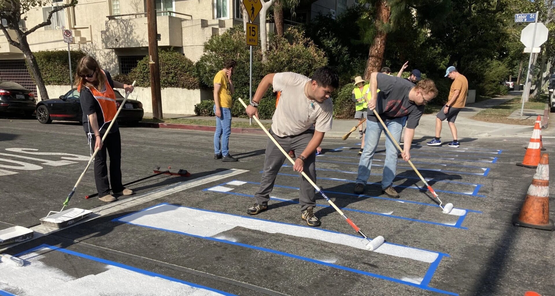 People Are Painting Crosswalks Across L.A. to Protect Pedestrians