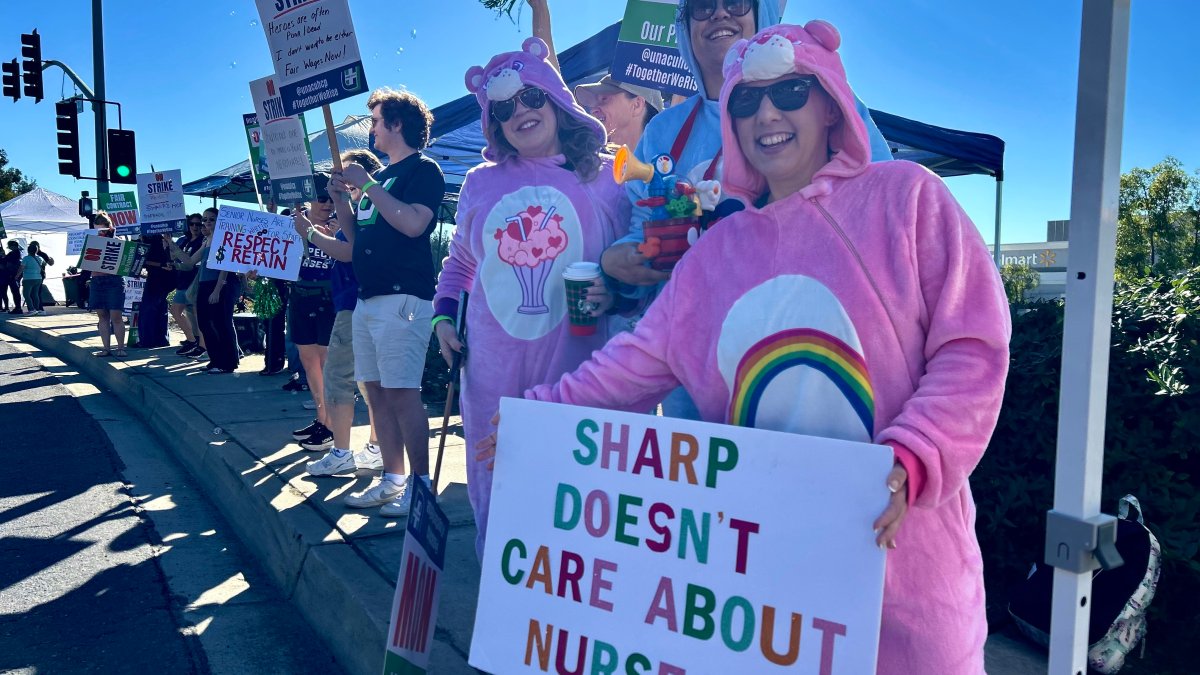 Sharp nurses strike during Thanksgiving holiday; contract talks to resume – NBC 7 San Diego