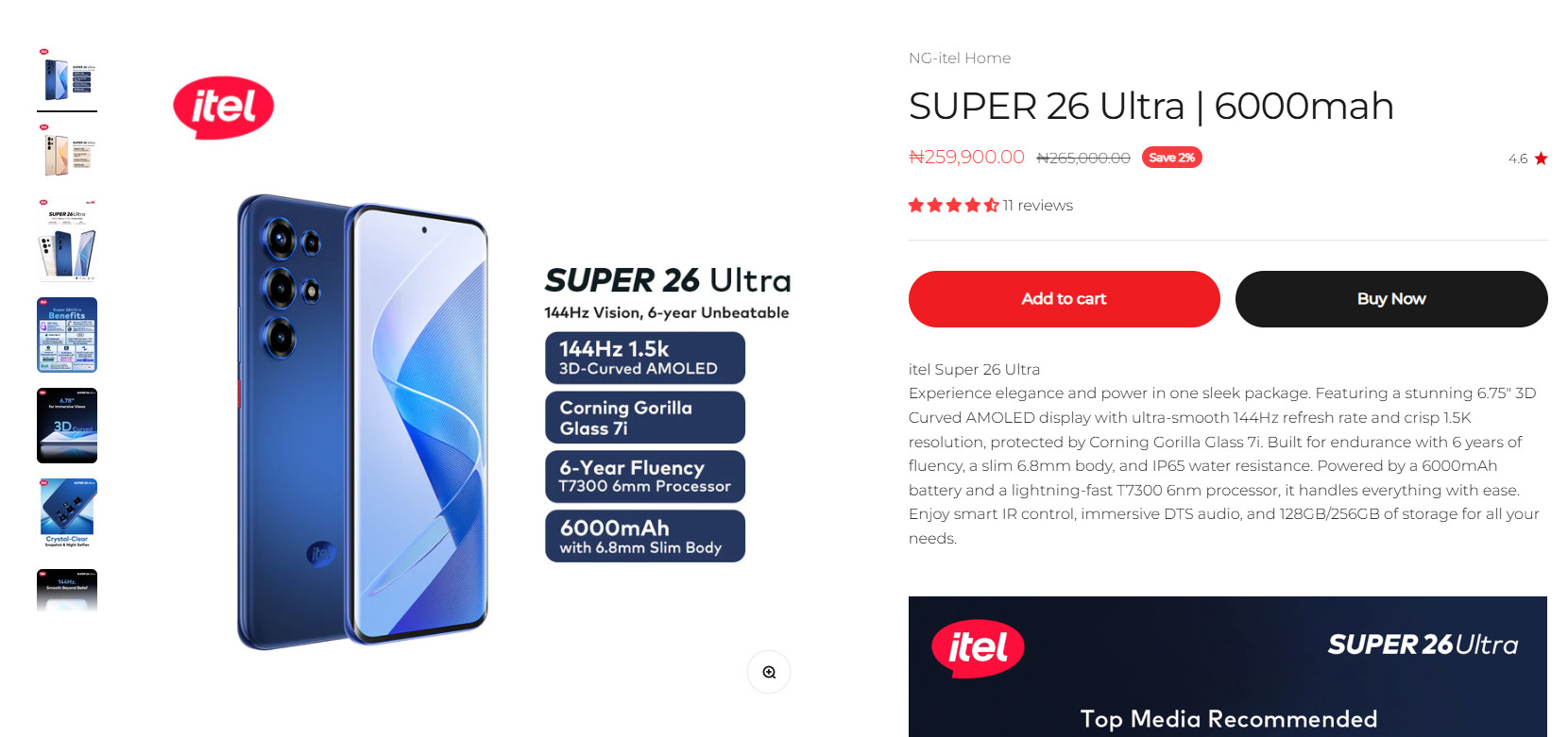 Itel Super 26 Ultra Itel Super 26 Ultra