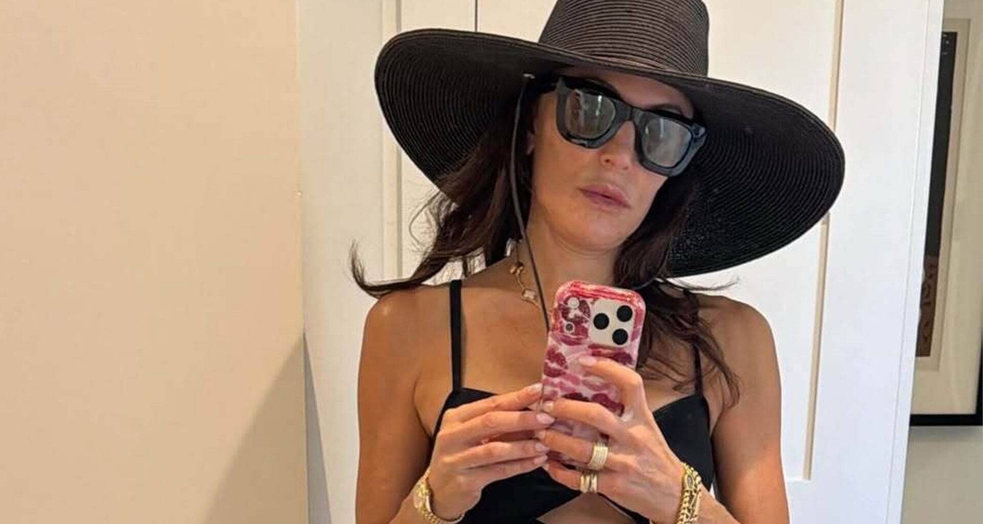Bethenny Frankel, 55, rocks tiny cut-out swimsuit for mirror selfie after wild Scarface-themed birthday bash