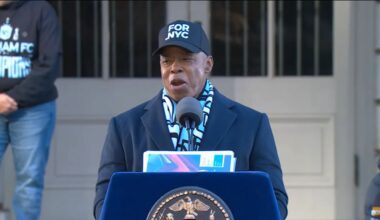Mayor Eric Adams’ first public appearance since returning from abroad was met with disdain by some during the celebration for soccer champions Gotham FC. (Spectrum News NY1)