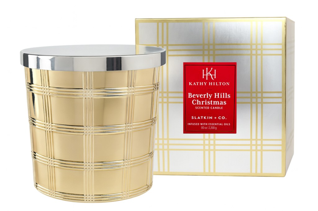 Kathy Hilton Beverly Hills Christmas Scented Candle.