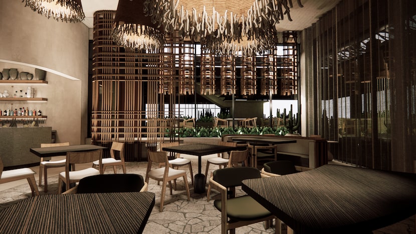 The interior design will evoke the Baja California coast with a palette of ocean greens and...