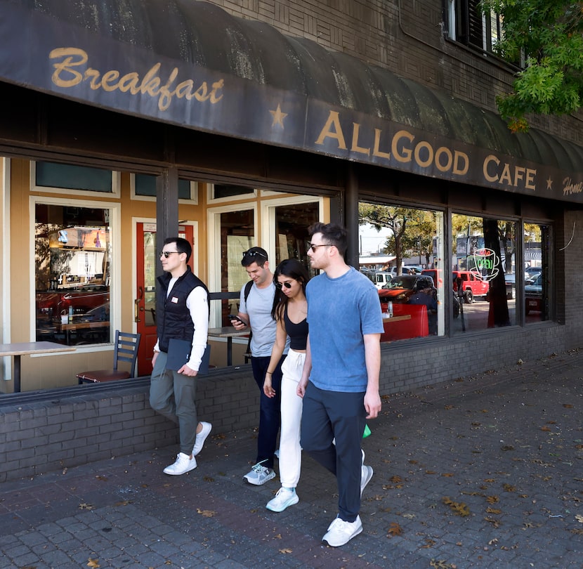 AllGood Cafe's awning needs a touch-up, the new owners say.