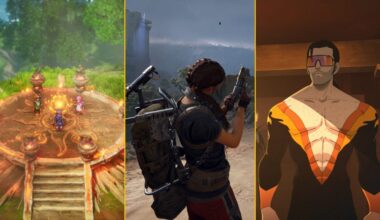 A compilation image shows characters from Dragon Quest, a player character from Arc Raiders, and a superhero from Dispatch.