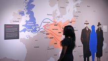 Kindertransport map Dallas Holocaust and Human Rights Museum 2025