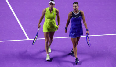 Former WTA Finals champs Kudermetova and Mertens return to semifinals