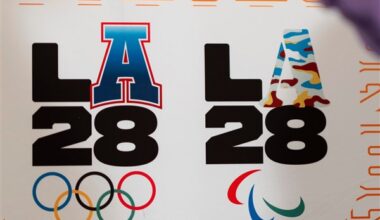 Track to open LA Olympics, with women's 100-meter sprinters lining up three times in the same day